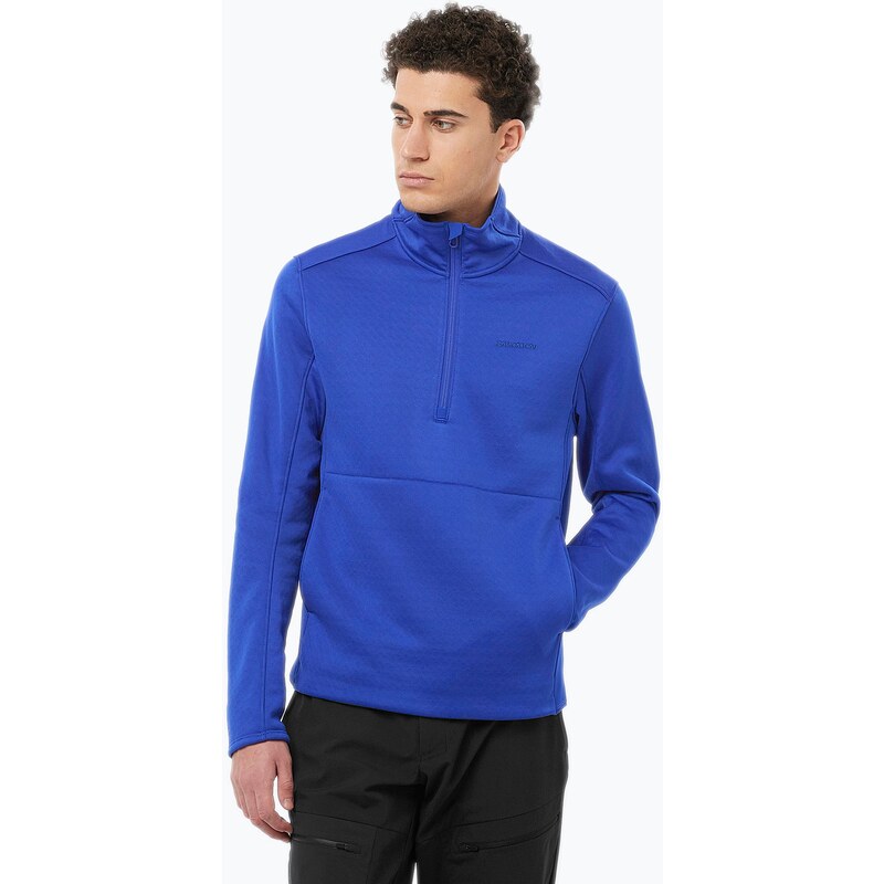 Pánská trekingová mikina Salomon Essential Midwarm HZ surf the