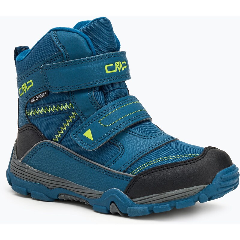 Dětské sněhule CMP Pyry Snowboots petrol / yellow fluo