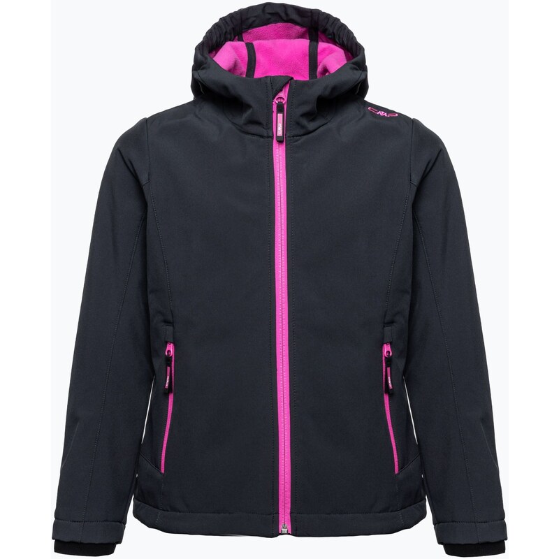 Dětská softshellová bunda CMP Fix 3A29385 antracit/lesk