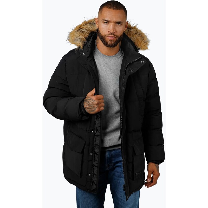 Pánská bunda Pitbull Forest Hooded Parka black