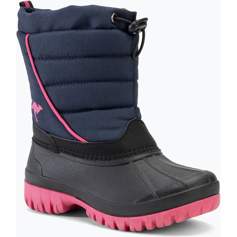 Juniorské sněhule KangaROOS K-Ben dk navy / daisy pink