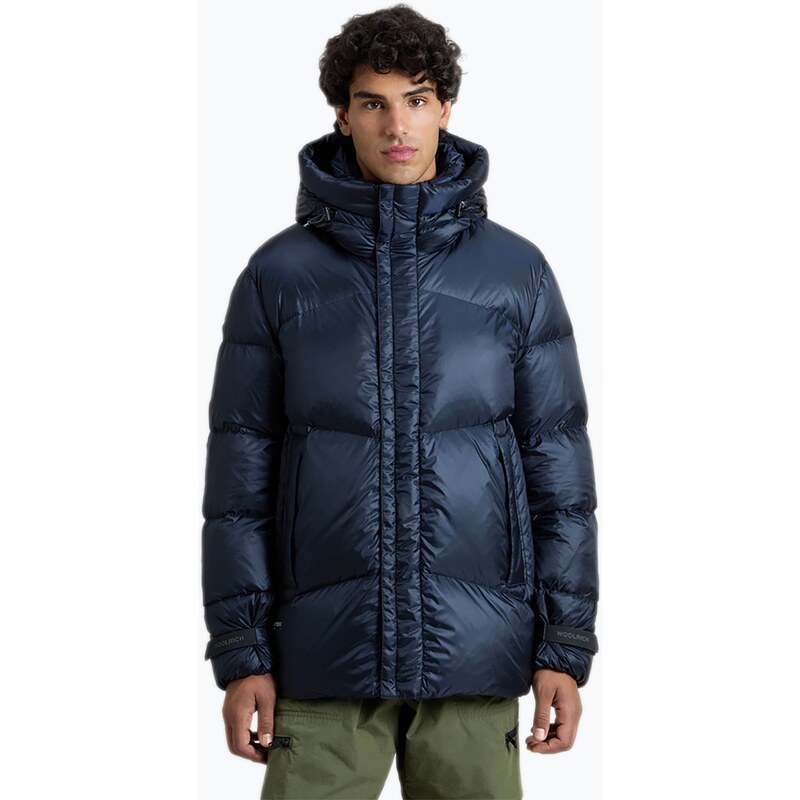 Pánská bunda Woolrich Pertex Puffer melton blue