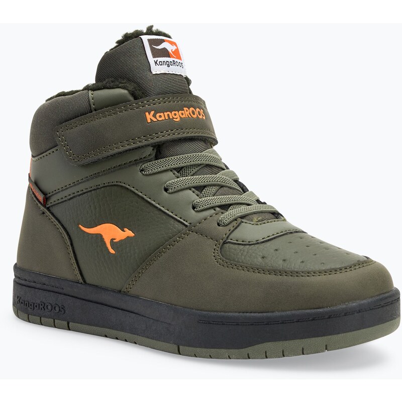 Dětské boty KangaROOS K-CP Bound Mid EV military green / flame