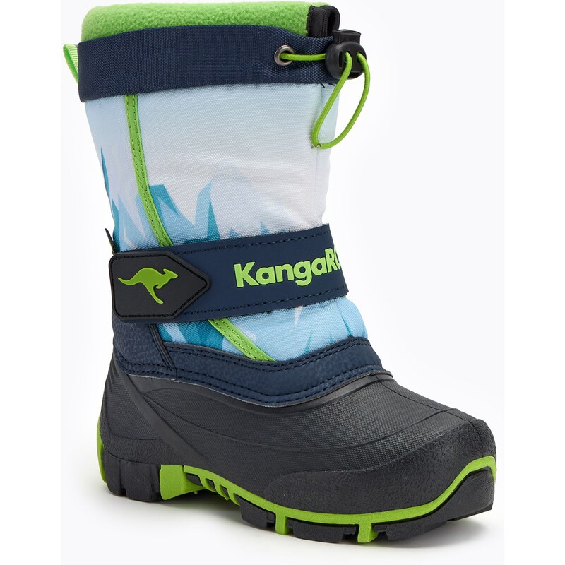 Dětské sněhule KangaROOS Kanga-Bean IV dk navy/ lime