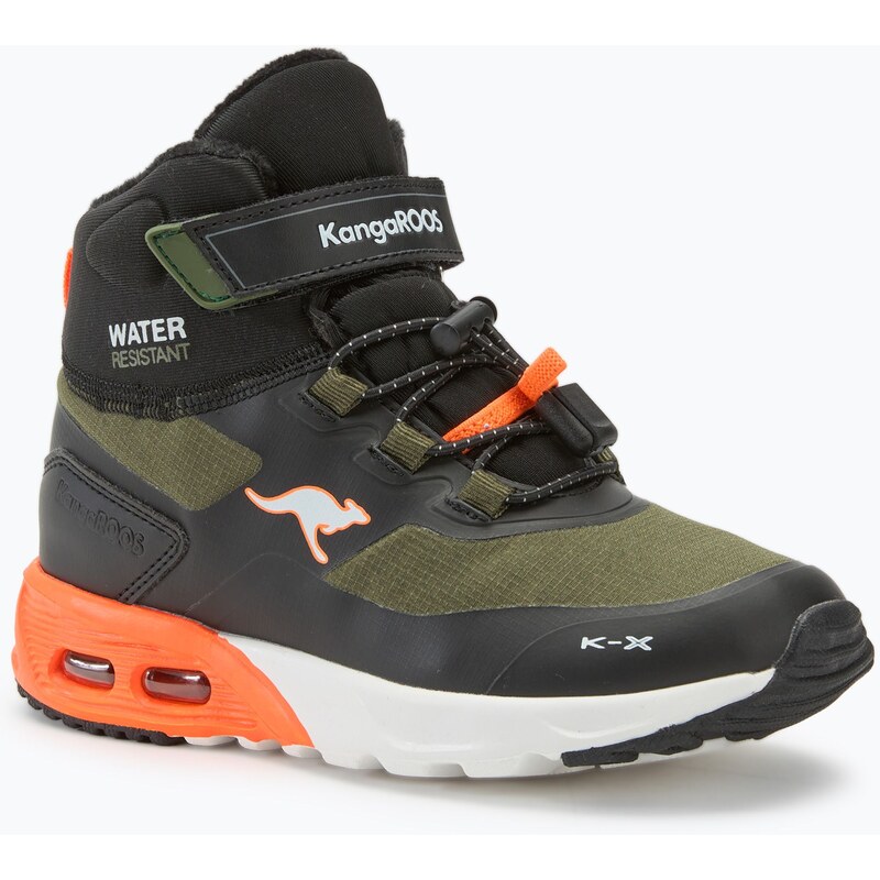 Dětské boty KangaROOS KX-Toke Mid EV military green / neon