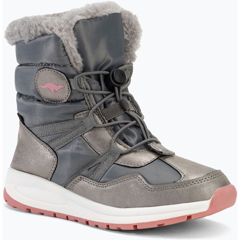 Juniorské sněhule KangaROOS K-PE Ski RTX steel grey / dusty rose