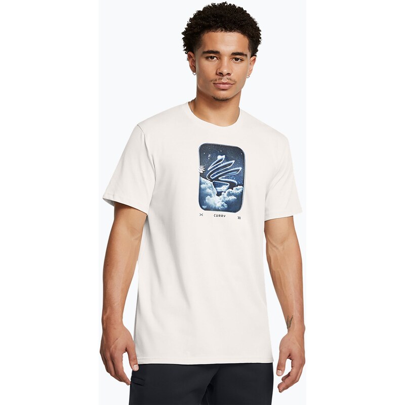 Pánské tričko Under Armour Curry Hvyweight Trend white clay