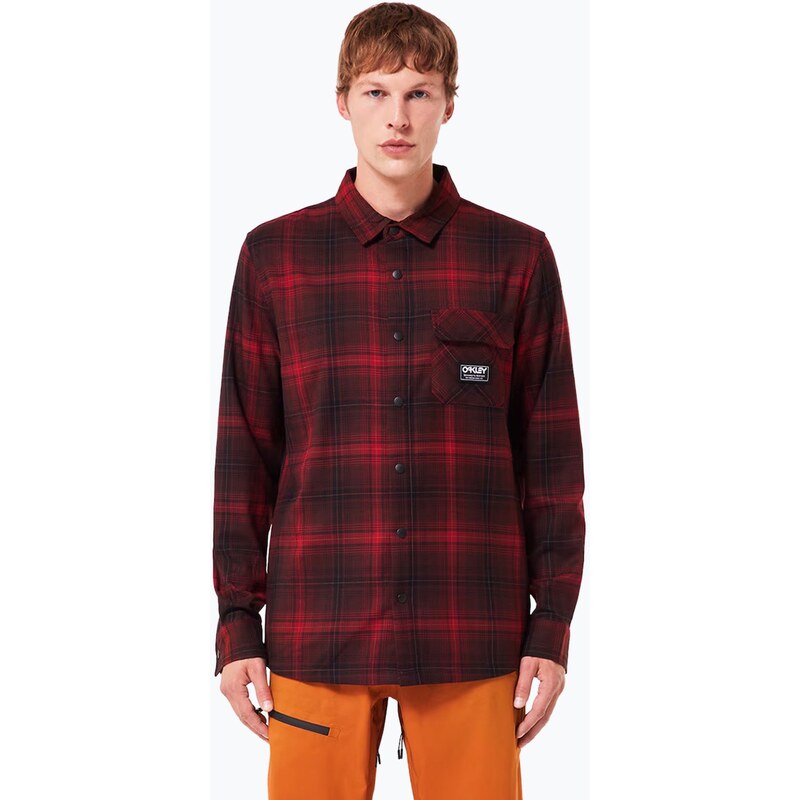 Pánská košile Oakley Butter Flannel Shirt black/grenache check