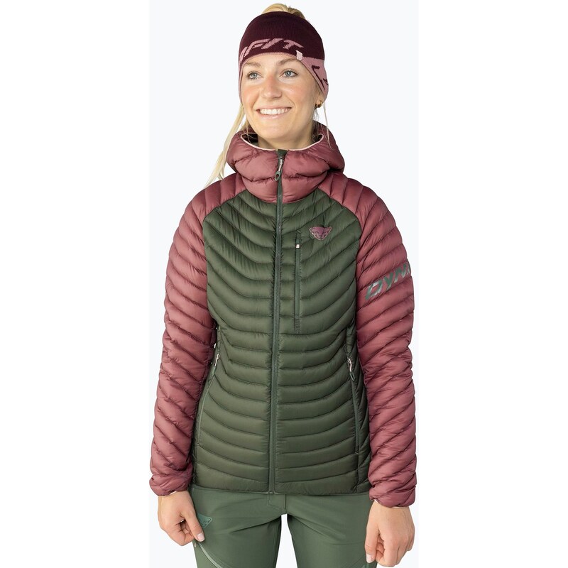 Dámská péřová bunda DYNAFIT Radical Down Hooded dark rose