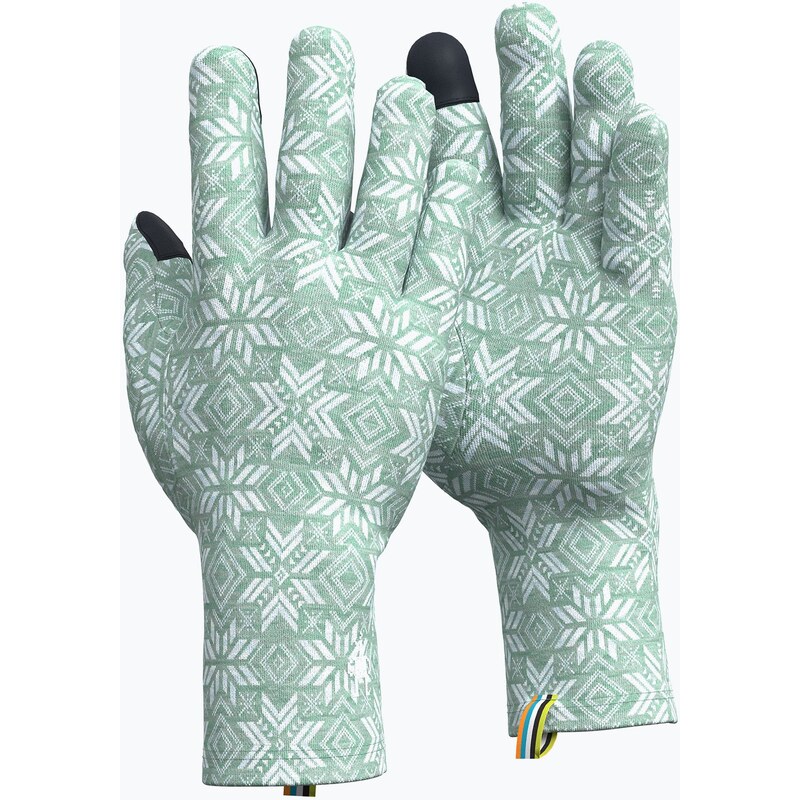 Trekové rukavice Smartwool Thermal Merino arctic green digi snow 101775797