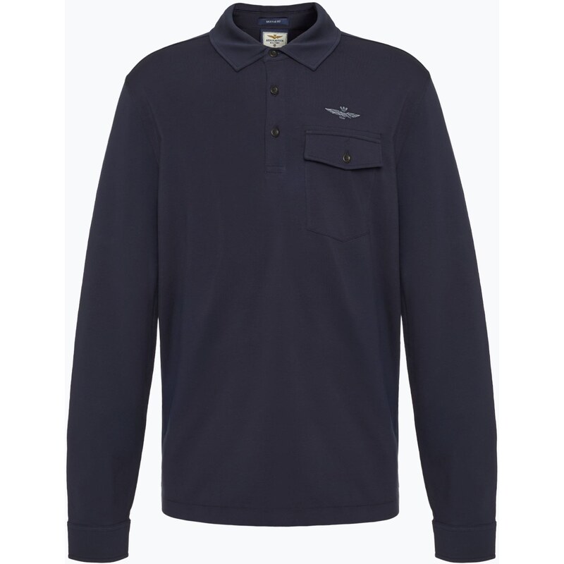 Pánské tričko Longsleeve Aeronautica Militare Urban dark blue