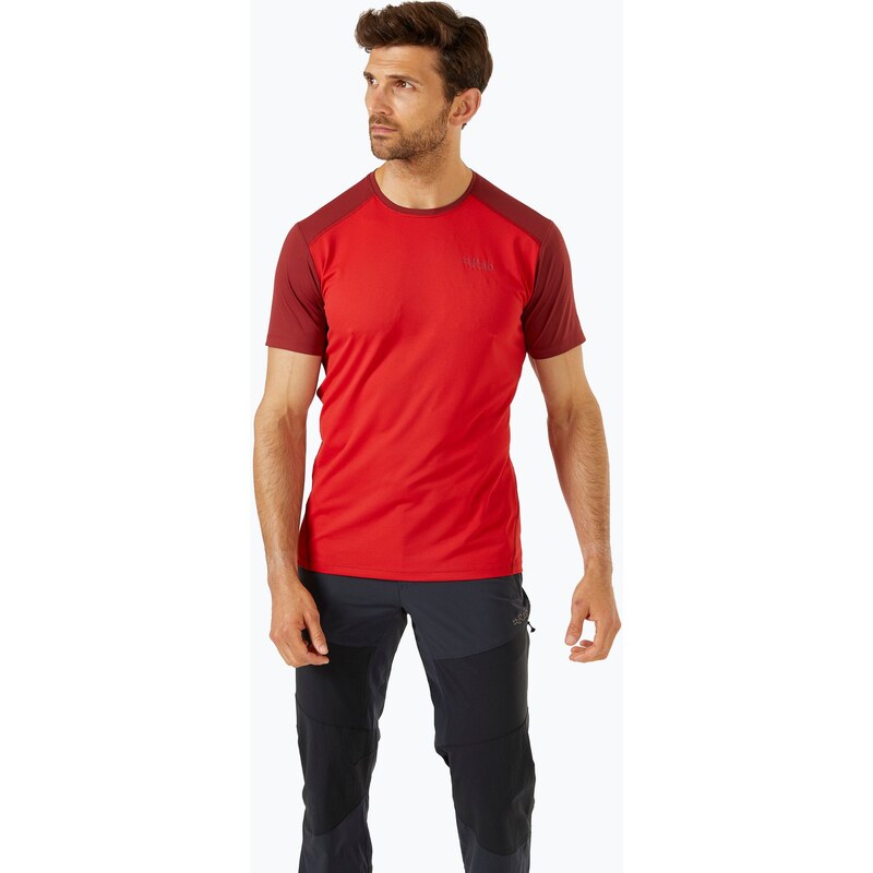 Pánské tričko Rab Force ascent red/oxblood red