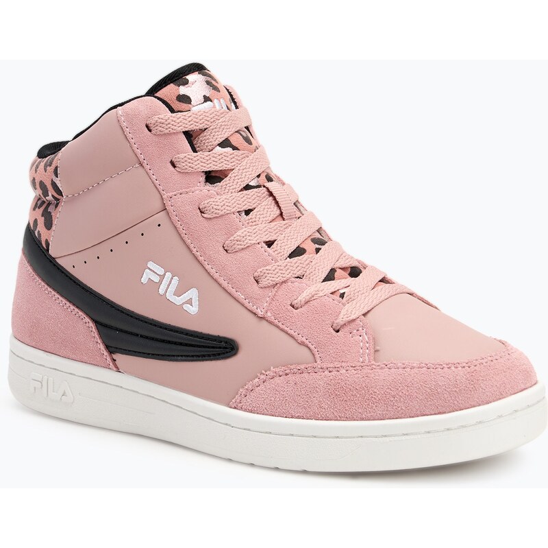 Dětské boty FILA Crew Mid pale mauve/leopard