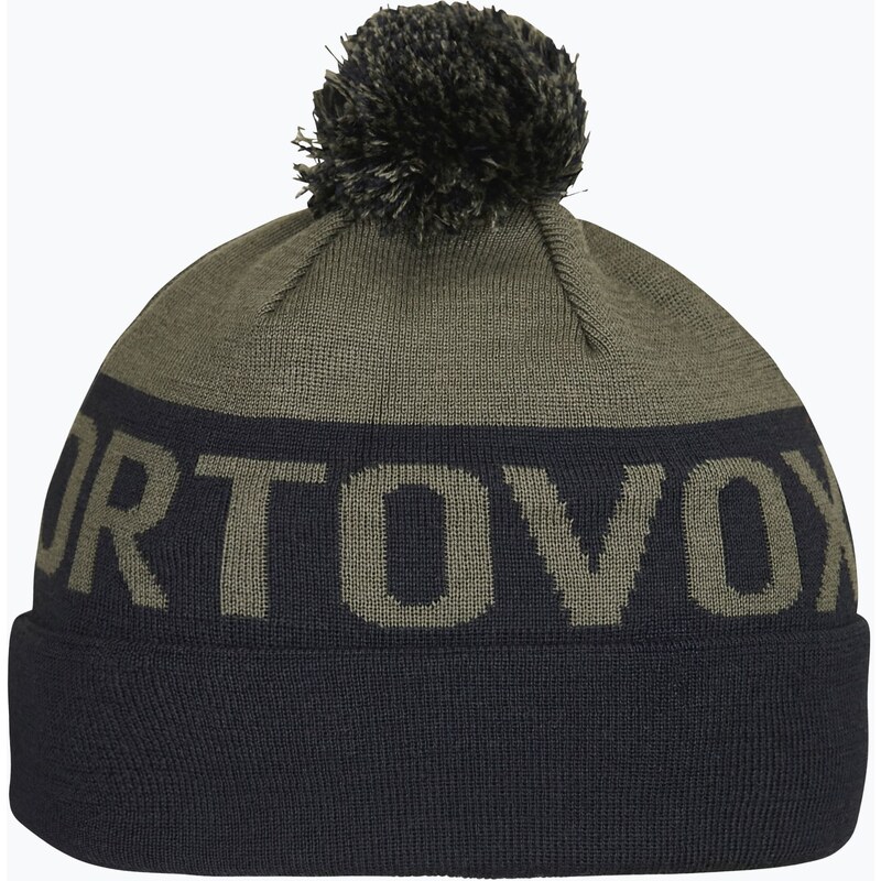 Zimní čepice ORTOVOX Bobble Knit dark wild herbs