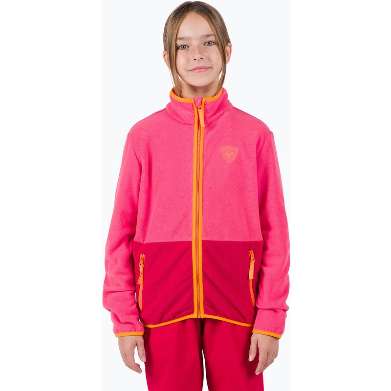 Dětská mikina Rossignol Jr Strawpile Fleece Fz tea rose