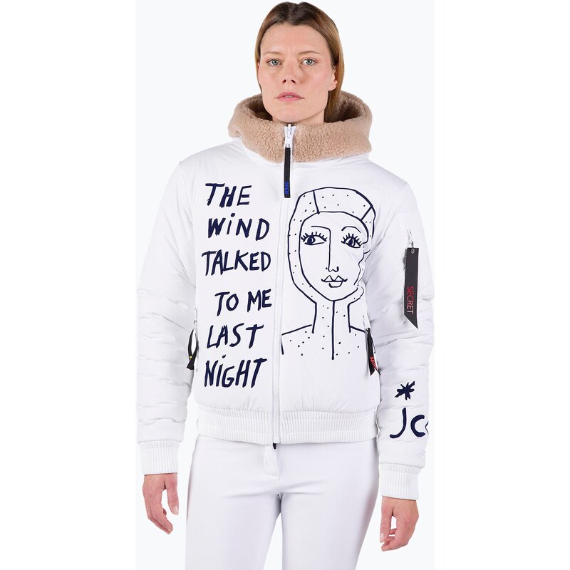 Dámská lyžařská bunda Rossignol Yety Fleecy Bomber white