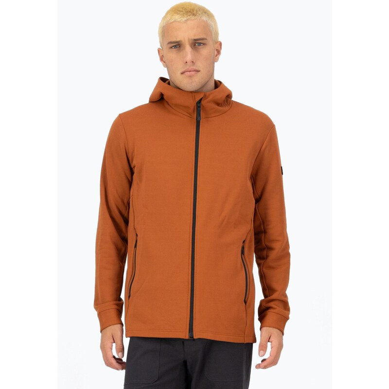 Pánská mikina Mons Royale Arcadia Merino Fleece Hoody ginger