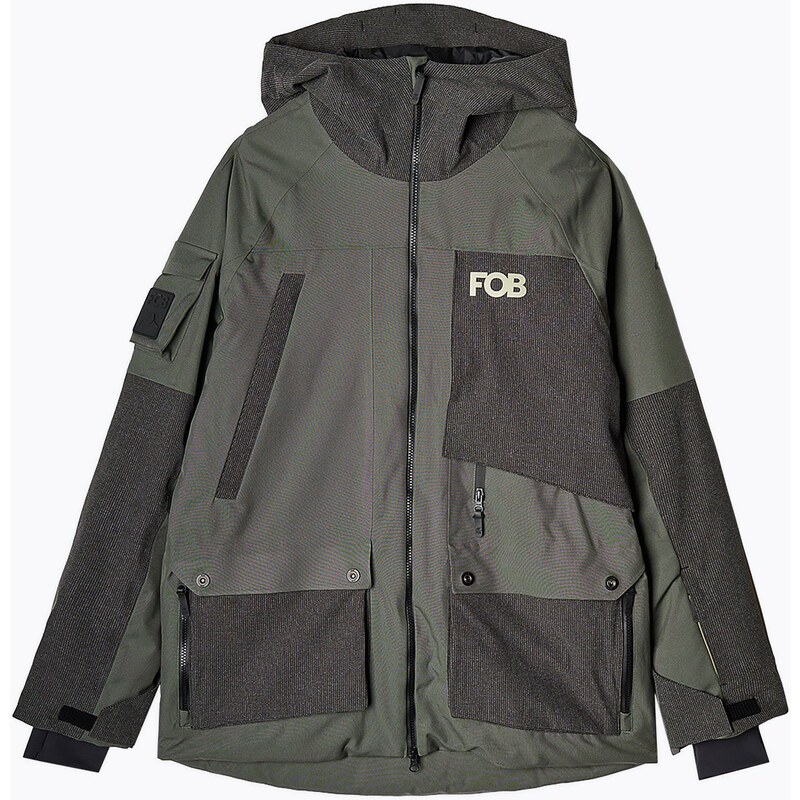 Pánská snowboardová bunda 4F M511 khaki