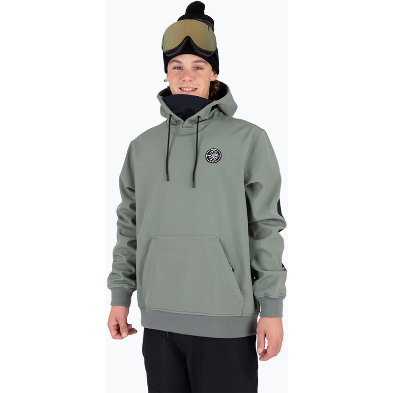 Snowboardová mikina Colourwear Est 2010 Hood dk sage