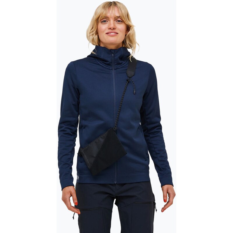 Dámská mikina Peak Performance Rider Tech Zip Hood blue shadow