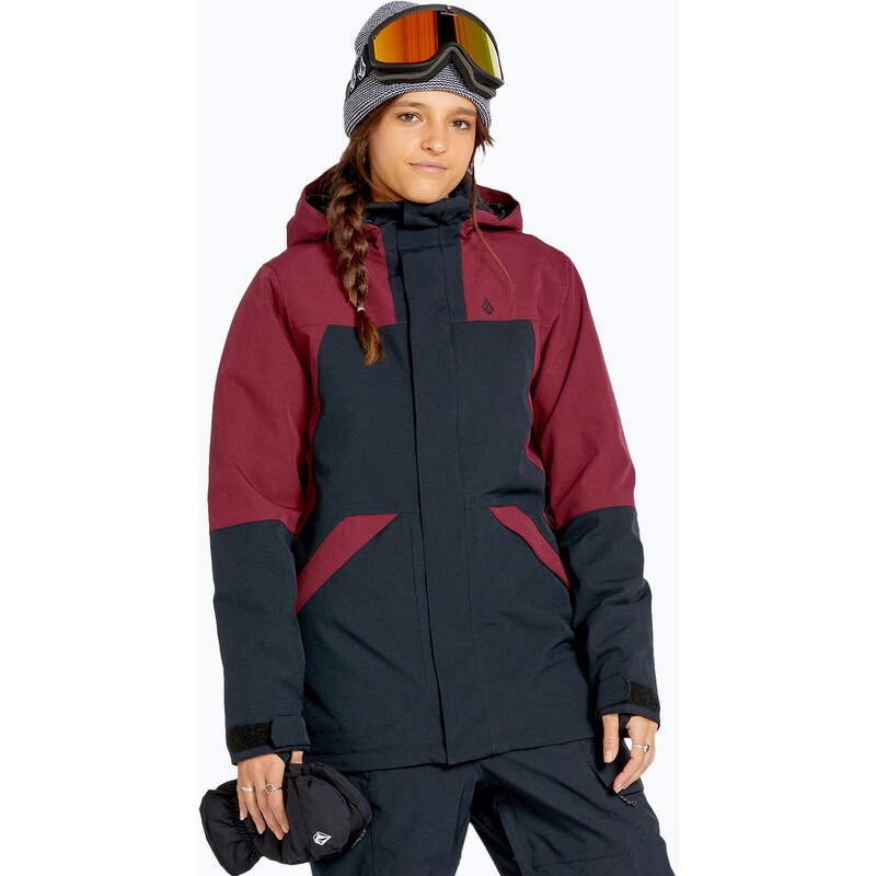 Dámská snowboardová bunda Volcom Shelter 3D Stretch burgundy