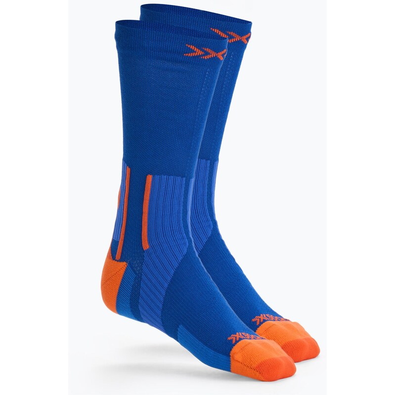 Ponožky X-Socks Run Perform Warm Crew twyce blue/orange