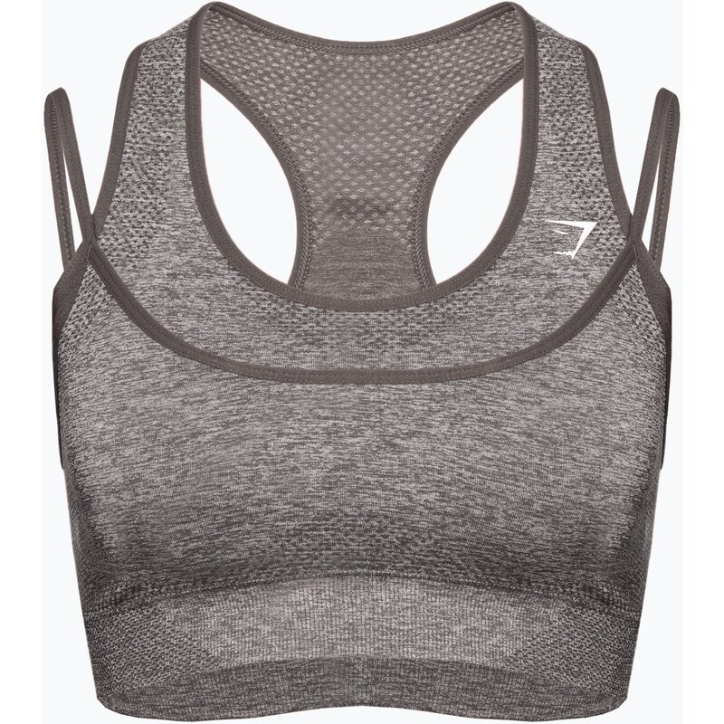 Fitness podprsenka Gymshark Vital Rise Sports grey