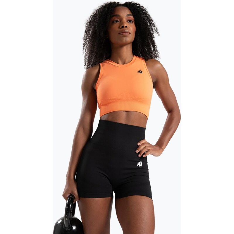 Dámské fitness tílko Gorilla Wear Olivia Crop orange