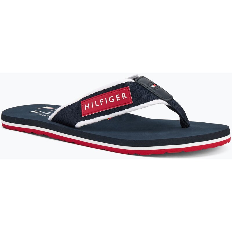 Pánské žabky Tommy Hilfiger Patch Beach Sandal desert sky