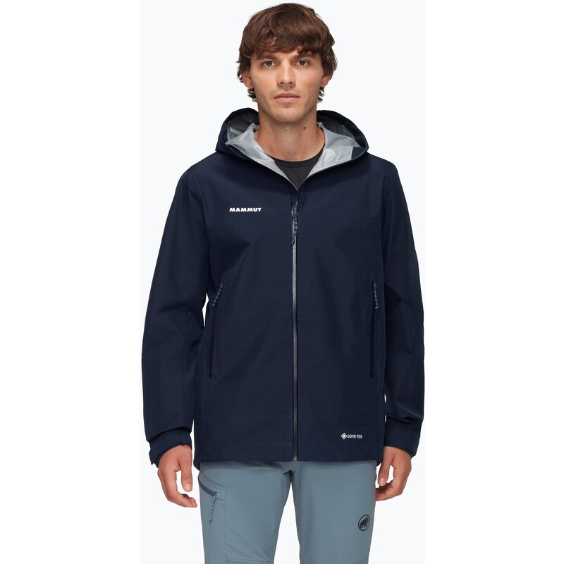 Pánská bunda do deště Mammut Crater Light HS Hooded Marine