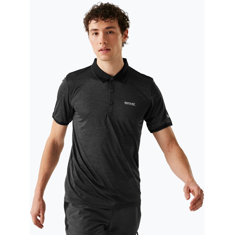 Pánské trekové tričko REGATTA Polo Remex II black