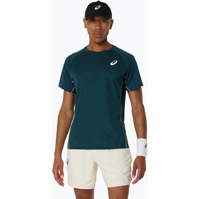Pánské tenisové tričko ASICS Match Actibreeze Top saxon green