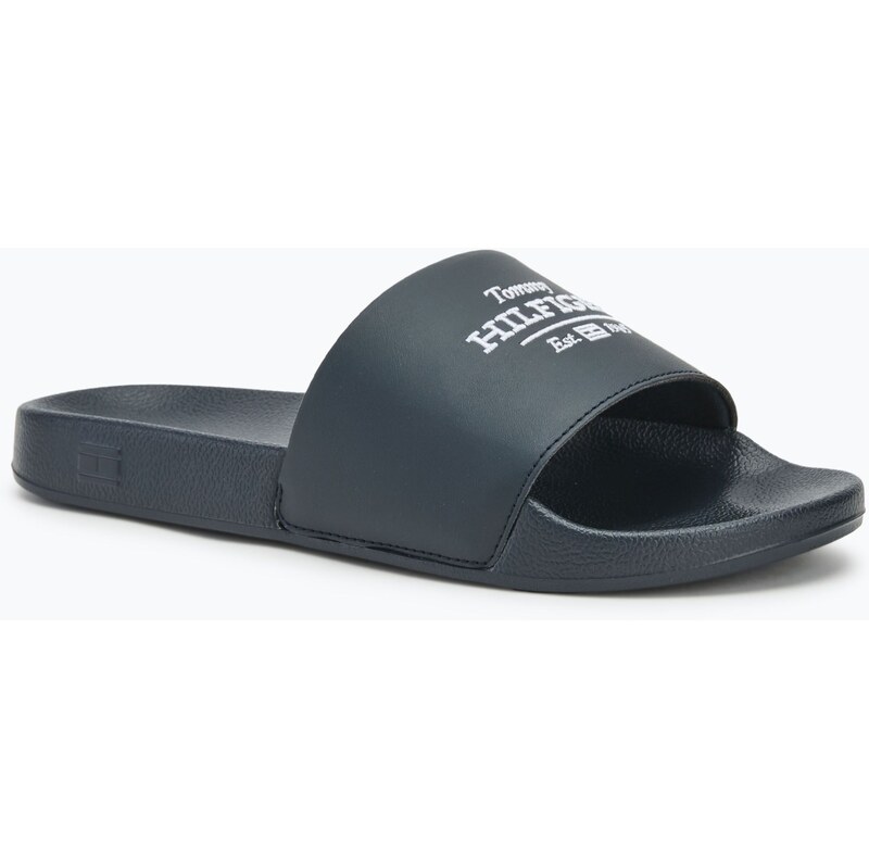 Pánské nazouváky Tommy Hilfiger Embroid 85 Pool Slide desert sky