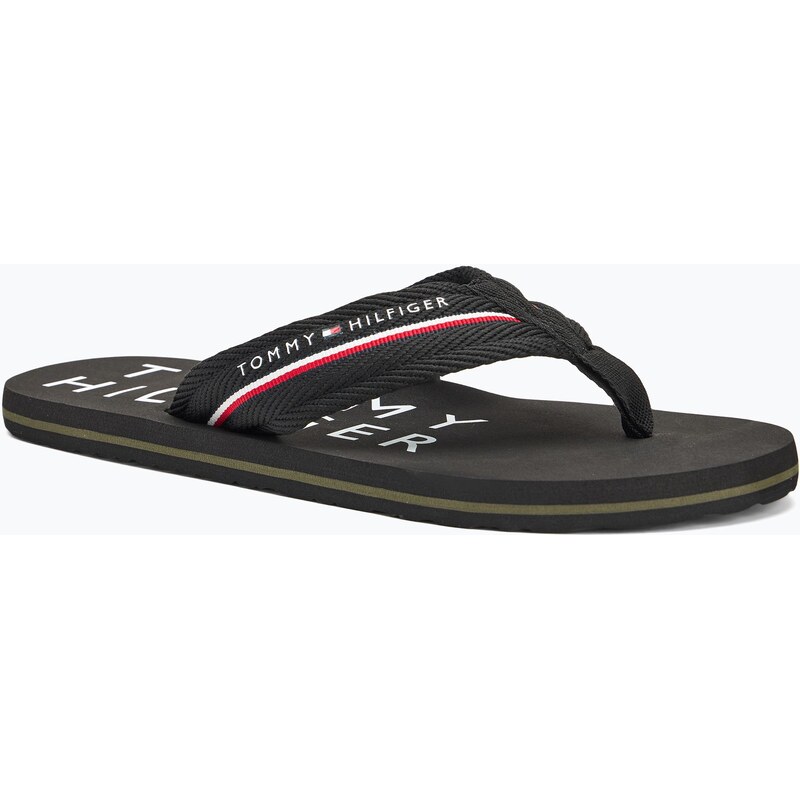 Pánské žabky Tommy Hilfiger Web Beach Sandal black