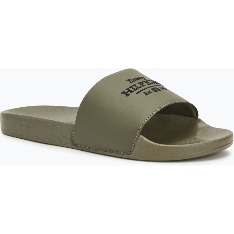 Pánské nazouváky Tommy Hilfiger Embroid 85 Pool Slide army green
