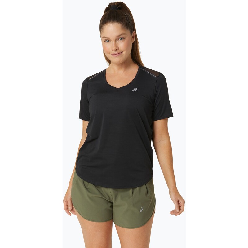 Dámské běžecké tričko ASICS Road V-Neck performanc black