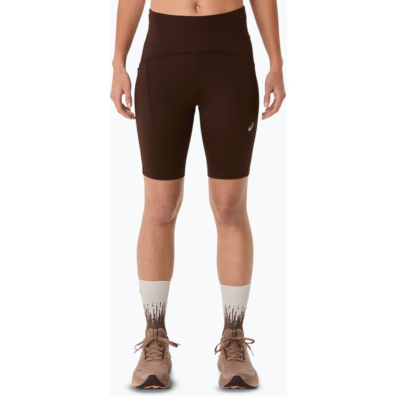 Dámské běžecké šortky ASICS Road High Waist 8IN Sprinter coffee