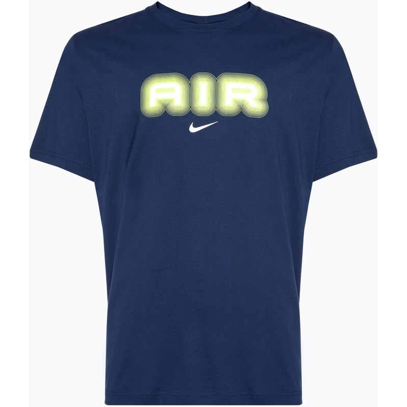 Pánské tričko Nike Air Graphic midnight navy/volt
