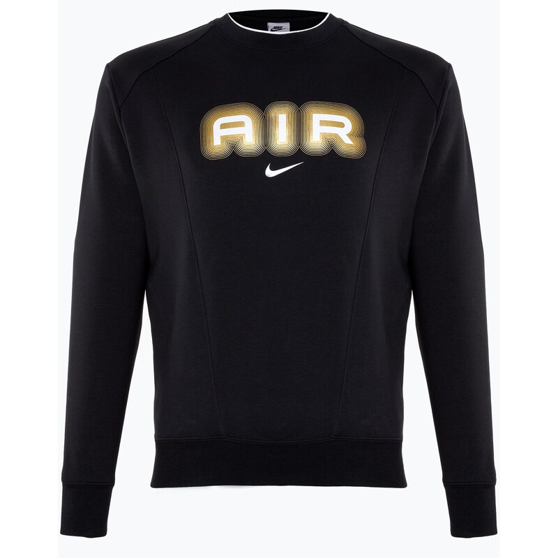 Pánská mikina Nike Sportstwear Air Crew-Neck black/metallic gold