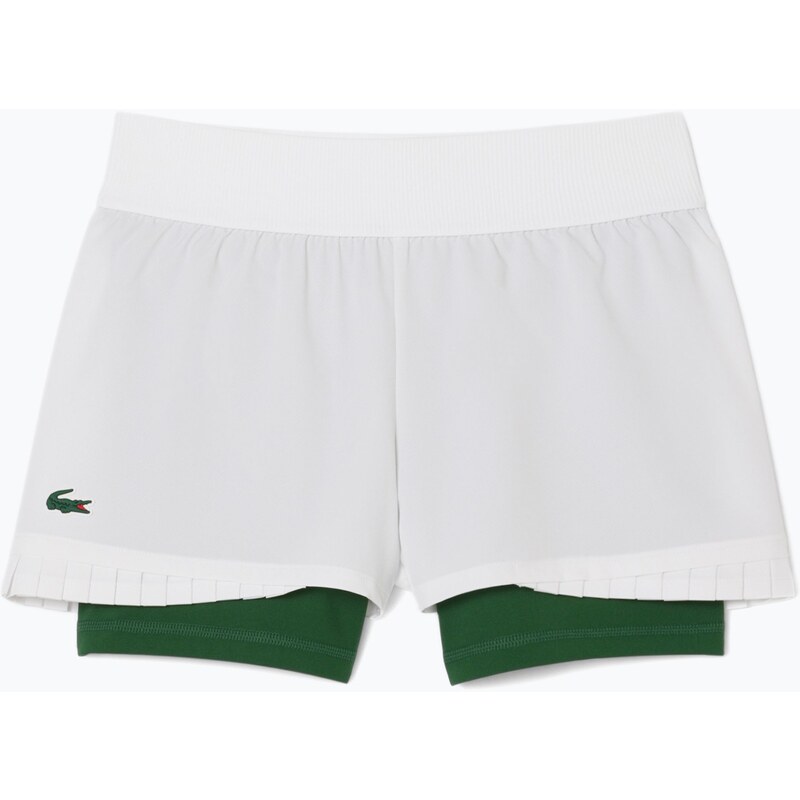 Dámské tenisové šortky Lacoste GF8598 white/green