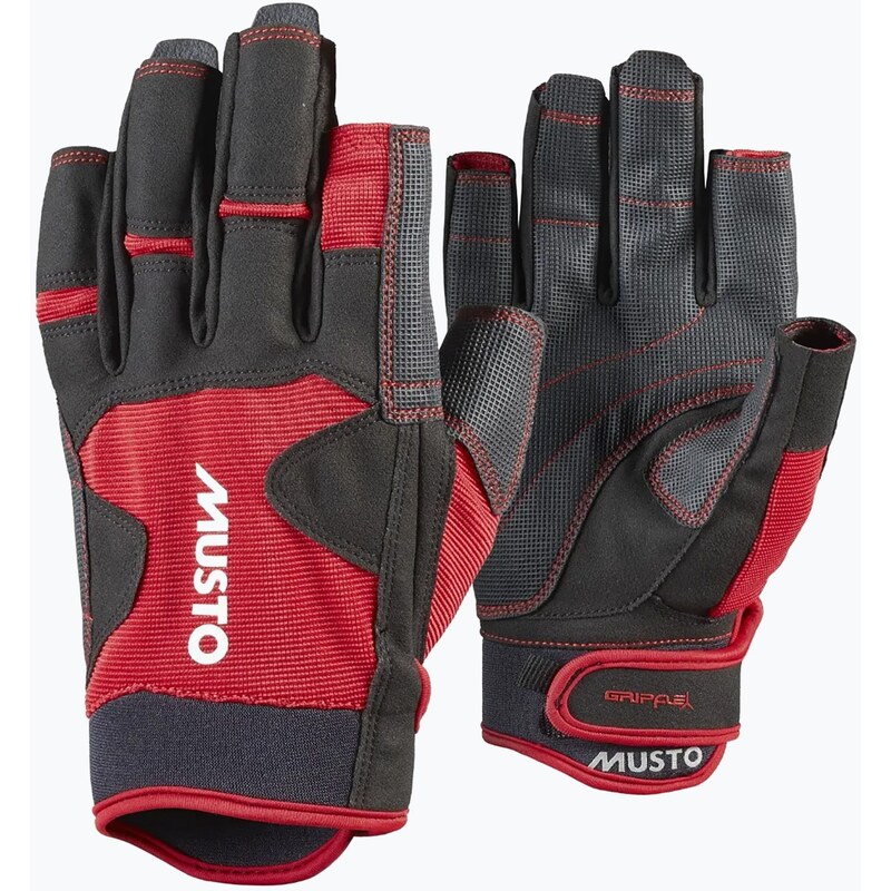 Jachtařské rukavice Musto Performance Short Finger 2.0 true red