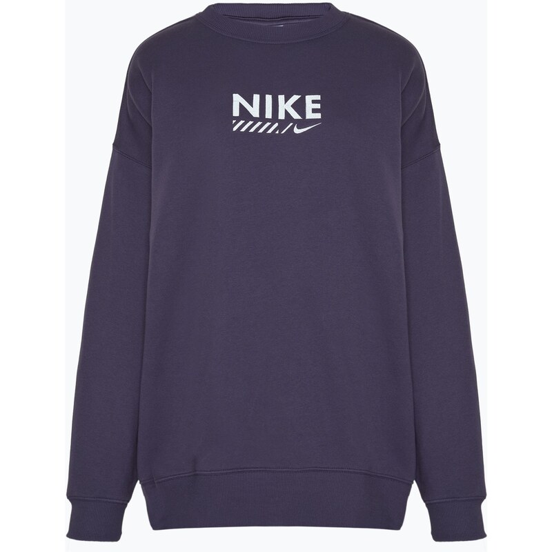 Dámská mikina Nike Sportswear Oversized Crew-Neck dark raisin