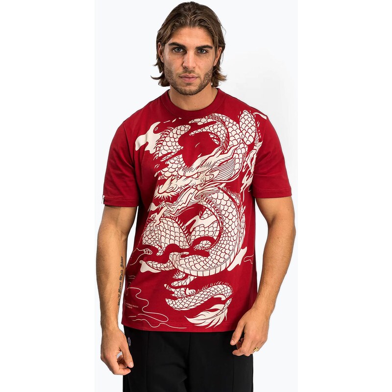 Pánské tričko Venum Dragons Flight cherry red/cream white