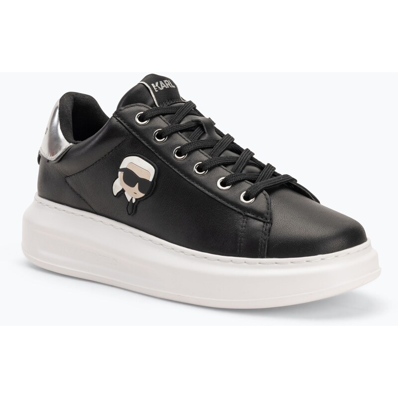 Dámské boty KARL LAGERFELD Kapri Nft Lo Lace black leather