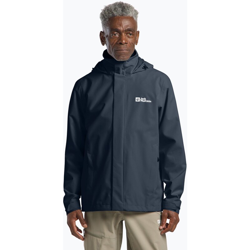 Pánská bunda do deště Jack Wolfskin Trailtime 2L midnight sky