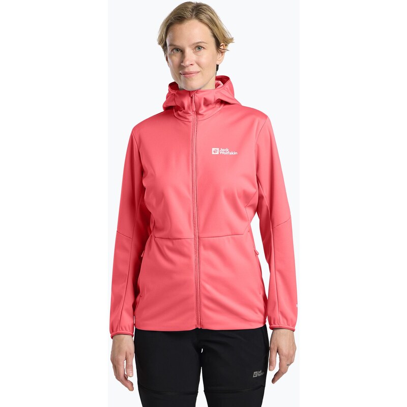 Dámská softshellová bunda Jack Wolfskin Feldberg Hoody sunset
