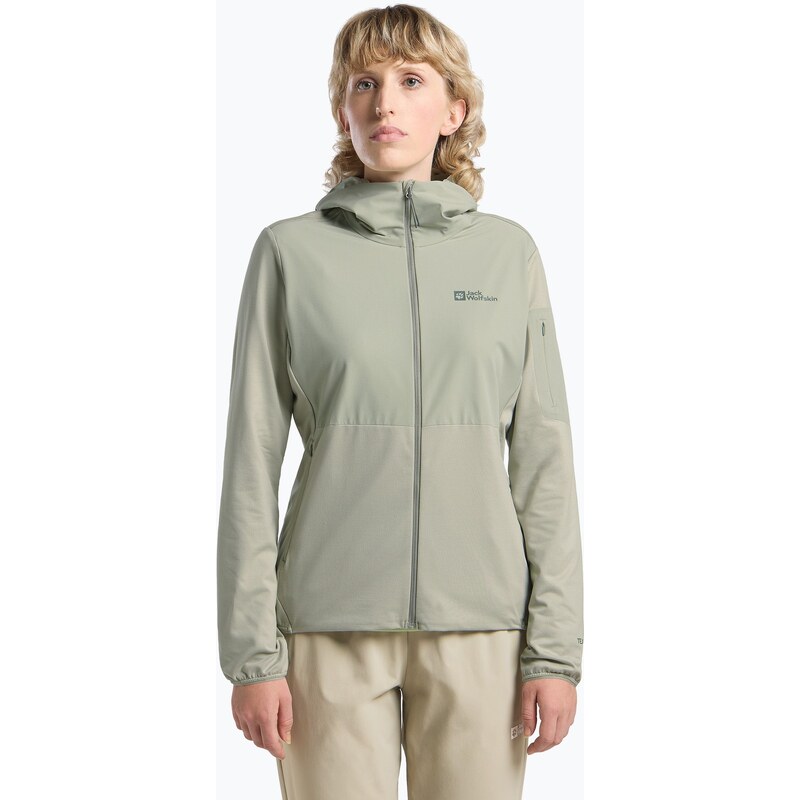 Dámská fleecová mikina Jack Wolfskin Prelight Trail Hoody mint