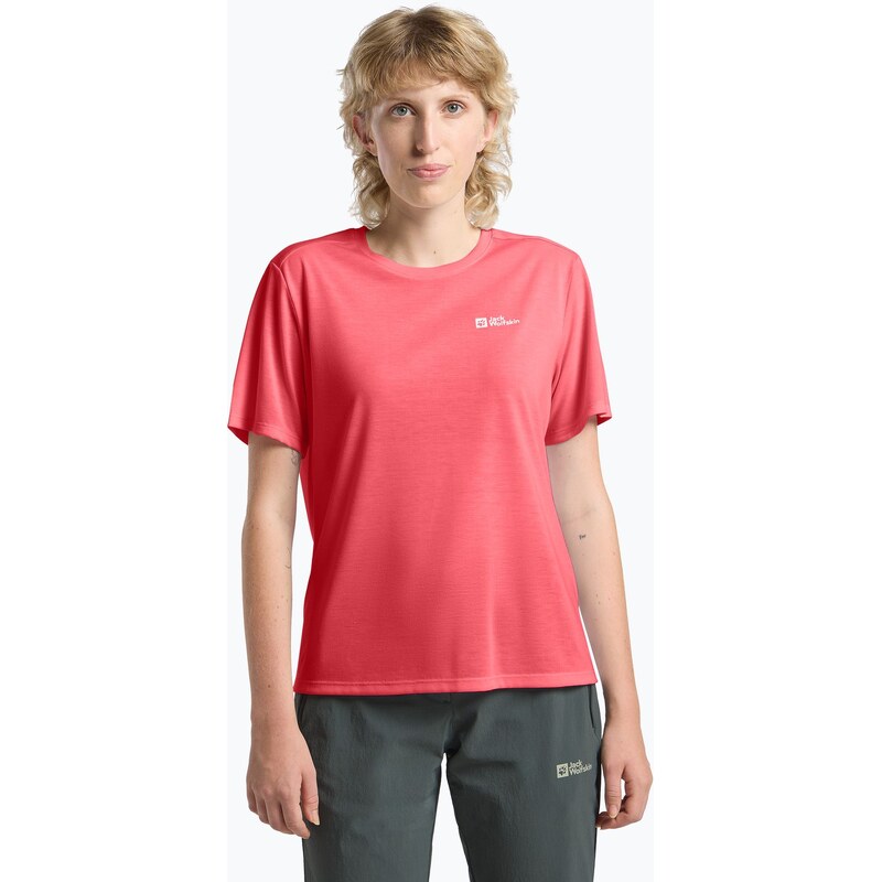 Dámské trekingové tričko Jack Wolfskin Vonnan sunset coral