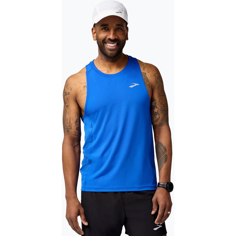 Pánské běžecké tílko Brooks Atmosphere Singlet 3.0 neo blue