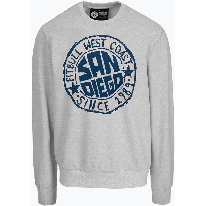 Pánská mikina Pitbull San Diego Sun Crewneck Sweatshirt grey